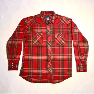 Wrangler | Men’s Large Plaid Western Shirt